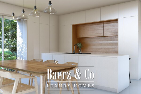 photo 9 Kaštel Novi, modern villa under construction with pool and sea view.