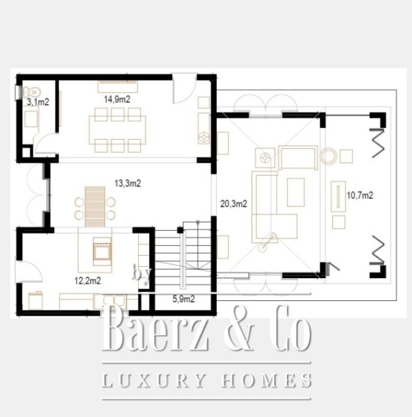 Floor Plan 1 - Luxurious villa in central area Tenerife south