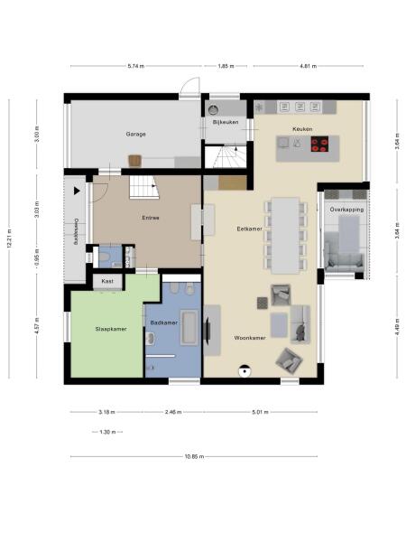 Floor Plan 1 - Hoogstraat 9