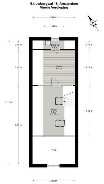 Floor Plan 5 - Blauwburgwal 18 H