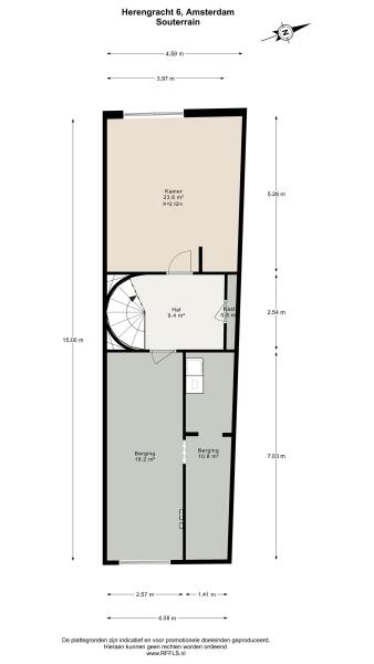 Floor Plan 1 - Herengracht 6