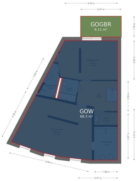 Floor Plan 9 - Alexander Boersstraat 37 H