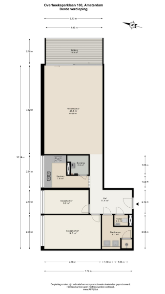 Floor Plan 1 - Overhoeksparklaan 180