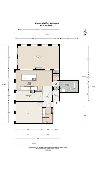 Floor Plan 1 - Minervaplein 36 5
